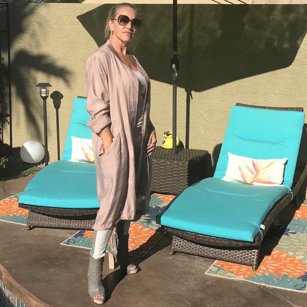 All Saints Dusty pink Duster Coat - Picture 6 of 8